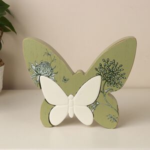 Декоративная фигурка Бабочка Аделия 18 см зеленая Boltze (Больтце) фото 2