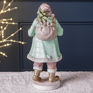 Новогодняя фигурка Санта с подарками - Рождественская Пастель 33 см Boltze (Больтце) фото 11