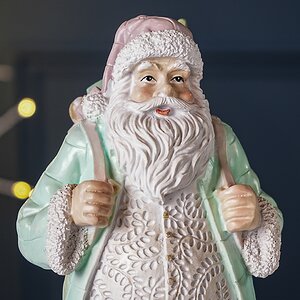 Новогодняя фигурка Санта с подарками - Рождественская Пастель 33 см Boltze (Больтце) фото 2