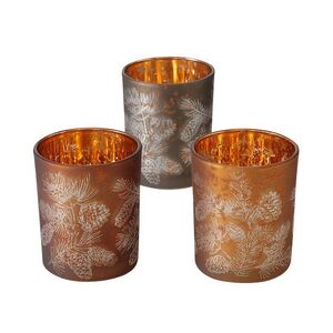 Набор стеклянных подсвечников Campane Pigne 8-10 см, 2 шт Boltze фото 11