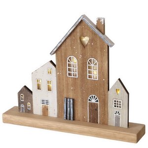 Интерьерная декорация Домики Амстелвена 28*23 см, с подсветкой Boltze фото 6