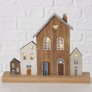 Интерьерная декорация Домики Амстелвена 28*23 см, с подсветкой Boltze фото 1