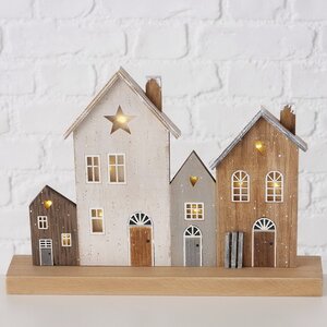 Интерьерная декорация Домики Кюлемборга 28*23 см, с подсветкой Boltze фото 1