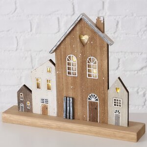 Интерьерная декорация Домики Амстелвена 28*23 см, с подсветкой Boltze фото 3