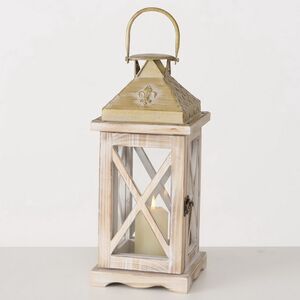 Набор деревянных подсвечников-фонарей Stafford 35-50 см, 2 шт Boltze фото 6