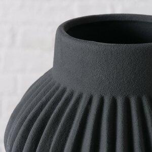 Керамическая ваза Лануарно 18 см черная Boltze фото 2