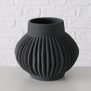 Керамическая ваза Лануарно 18 см черная Boltze фото 1