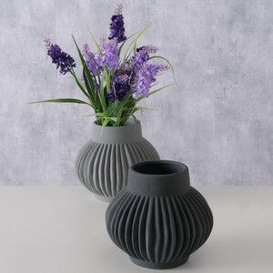 Керамическая ваза Лануарно 18 см черная Boltze фото 4