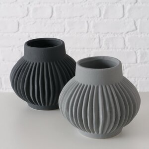 Керамическая ваза Лануарно 18 см черная Boltze фото 5