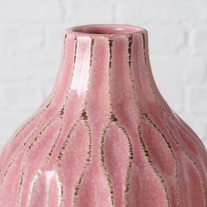 Керамическая ваза Мелания 21 см светло-розовая Boltze фото 2