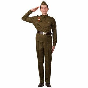Взрослая военная форма Солдат в брюках
