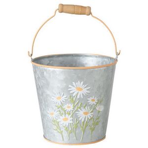 Металлическое кашпо Ведерко Луфен 14 см Boltze фото 6