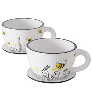 Керамическое кашпо Чашка Санбори 22*17 см Boltze (Больтце) фото 9