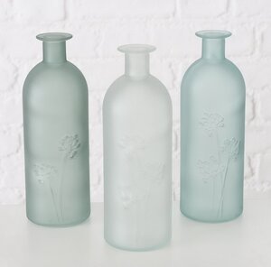 Набор стеклянных ваз Cardene Botaniko 21 см, 3 шт Boltze фото 1