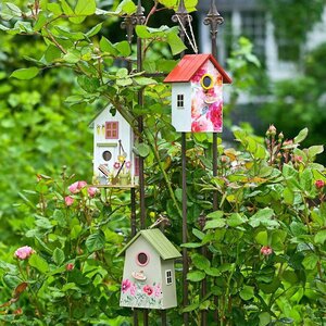Садовое украшение Скворечник Village 25*15 см розовый Boltze фото 4