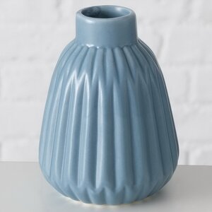 Фарфоровая ваза Mavra 12 см голубая Boltze фото 1