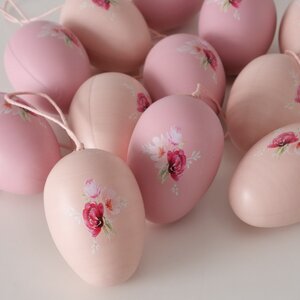 Пасхальные украшения Яйца Tenero Easter 6 см, 12 шт, подвеска Boltze фото 5