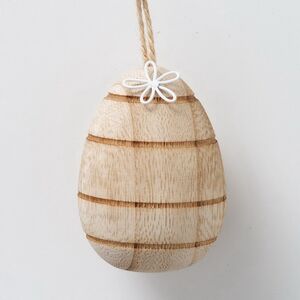 Пасхальные украшения Яйца Монтклар 7 см, 6 шт, дерево, подвеска Boltze фото 4