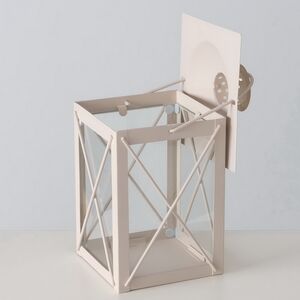 Декоративный подсвечник-фонарь Стюарт 20 см бежевый Boltze фото 6