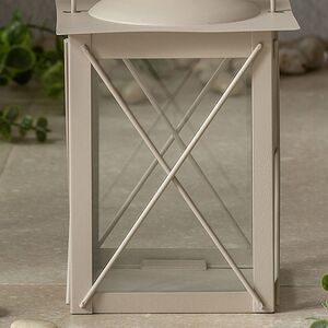 Декоративный подсвечник-фонарь Стюарт 20 см бежевый Boltze фото 4