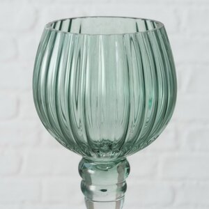 Набор стеклянных подсвечников - бокалов Модена 20-30 см зеленый, 3 шт Boltze фото 5