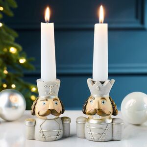 Набор декоративных подсвечников Бравые Гвардейцы Королевства 9 см, 2 шт Boltze фото 1