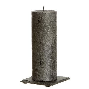 Декоративная свеча Металлик Гранд 180*68 мм черная Kaemingk фото 1