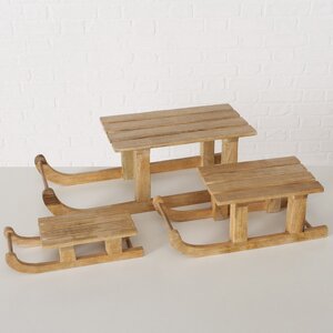 Декоративная фигура Деревянные Санки 31 см Boltze фото 2