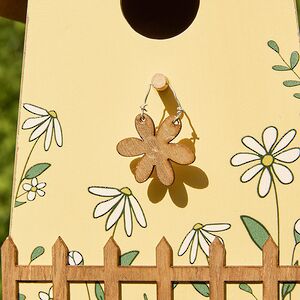 Садовое украшение Скворечник Primavera 22 см желтый Boltze фото 2