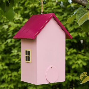 Садовое украшение Скворечник Primula 22 см розовый Boltze фото 5