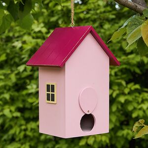 Садовое украшение Скворечник Primula 22 см розовый Boltze фото 3