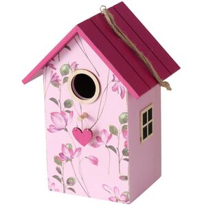 Садовое украшение Скворечник Primula 22 см розовый Boltze фото 9