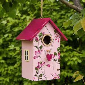 Садовое украшение Скворечник Primula 22 см розовый Boltze фото 6