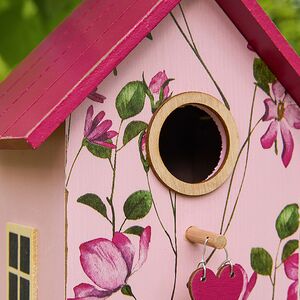 Садовое украшение Скворечник Primula 22 см розовый Boltze фото 2