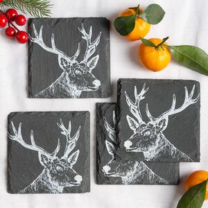 Набор подставок из сланца Moritz 11 см, 4 шт Boltze фото 3