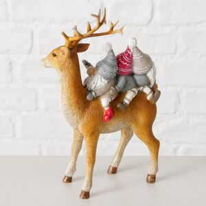 Декоративная фигурка Олень Торнейд с гномами 16 см Boltze фото 4