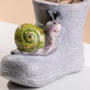 Садовое кашпо Сапожок Эрмстон - Улитка 13*11 см Boltze (Больтце) фото 2
