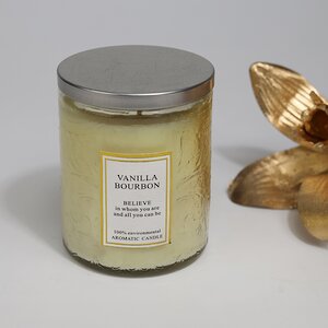 Ароматическая свеча Enjoing Life Series: Vanilla Bourbon 9 см, 32 часа горения Kaemingk фото 1