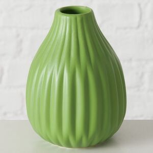 Набор керамических ваз для цветов Leeds 10-12 см зеленый, 3 шт Boltze фото 2