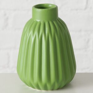 Набор керамических ваз для цветов Leeds 10-12 см зеленый, 3 шт Boltze фото 3