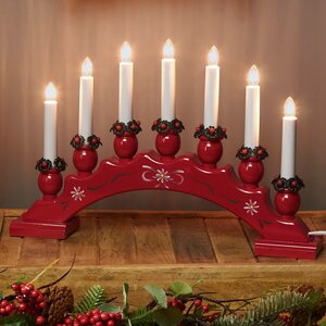 Рождественская горка Sanna 42*27 см, 7 электрических свечей Star Trading фото 1