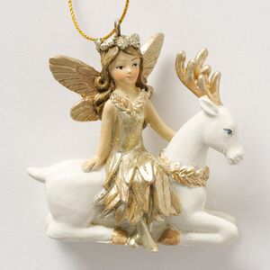 Елочная игрушка Фея Элисса с Олененком 7 см Boltze фото 2