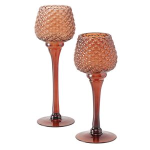 Набор стеклянных подсвечников-бокалов Atono 26 см, 2 шт Boltze фото 7