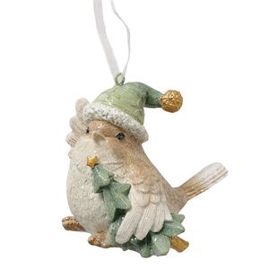 Елочная игрушка Птичка Ману с елочкой 8 см Boltze (Больтце) фото 6