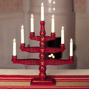 Рождественский светильник Tradition 54*42 см, 7 электрических свечей