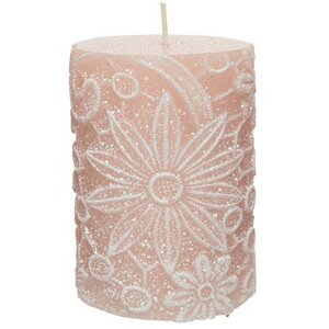Декоративная свеча Jardin de Flores 10*7 см, розовая Kaemingk фото 1