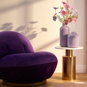 Искусственная ветка Ромашка - Summer Freshness 65 см фиолетовая EDG фото 5