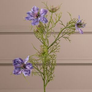 Искусственная ветка Нигелла - Fabulous 68 см фиолетовая EDG фото 2