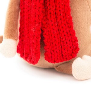 Мягкая игрушка Бычок Яшка 20 см в красном шарфике и шапочке Orange Toys фото 5