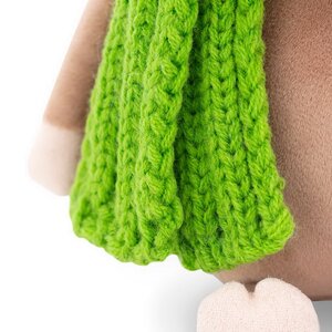 Мягкая игрушка Бычок Яшка 20 см в зеленом шарфике и шапочке Orange Toys фото 5